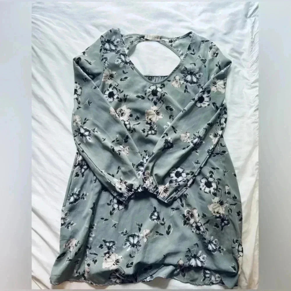 Alter’d State Long Sleeve Floral Mini Dress